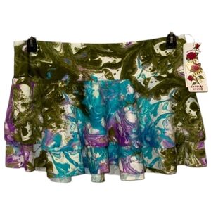 Vtg Vintage Lucky Brand Hippie Festival Deadstock Y2K Swim Skirt Size M/L Nwt